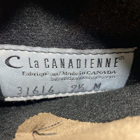 C La Canadienne Khaki Suede Leather Boots size 9.5 - Picture 8 of 8